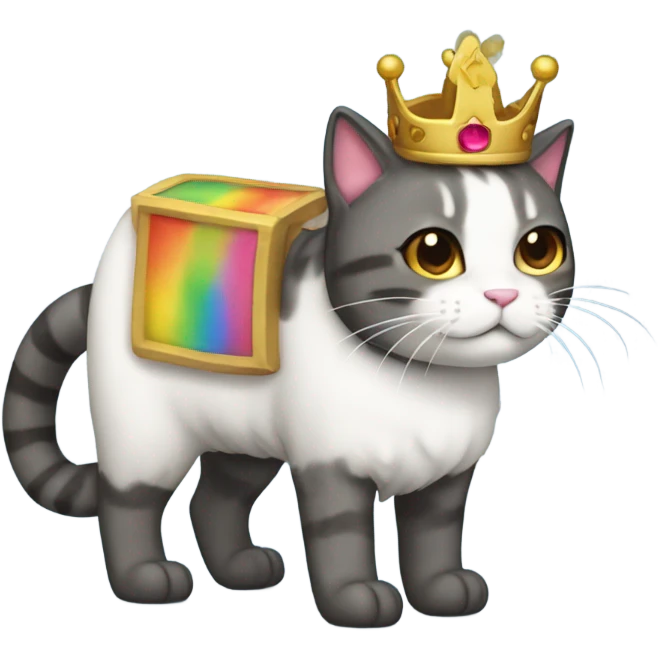 Nyan Cat King Full body  emoji