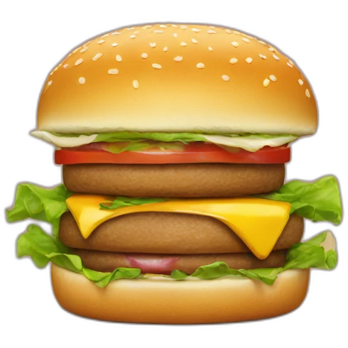 Burger and fries emoji