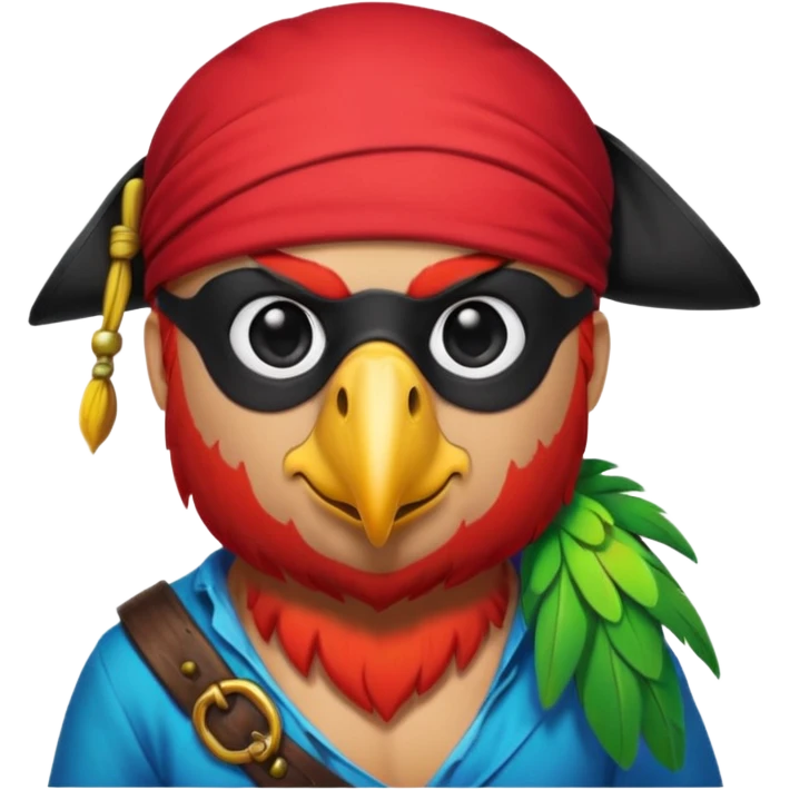 pirate and parrot emoji