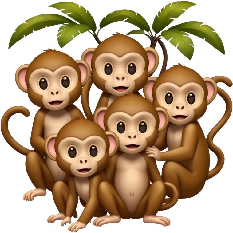  monkeys emoji