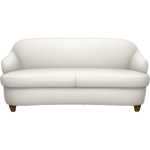 white one person rounded sofa emoji