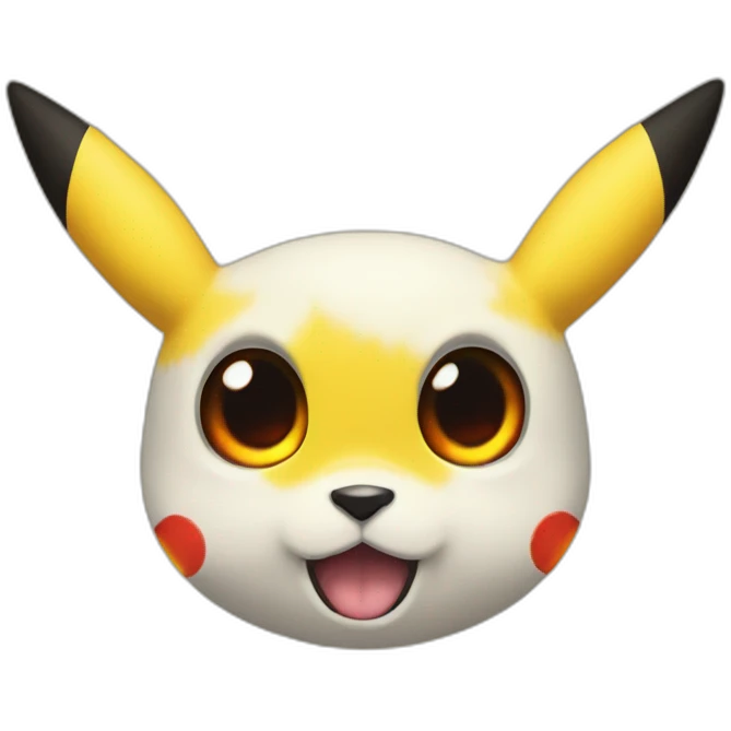 Pikachu fire eyes emoji