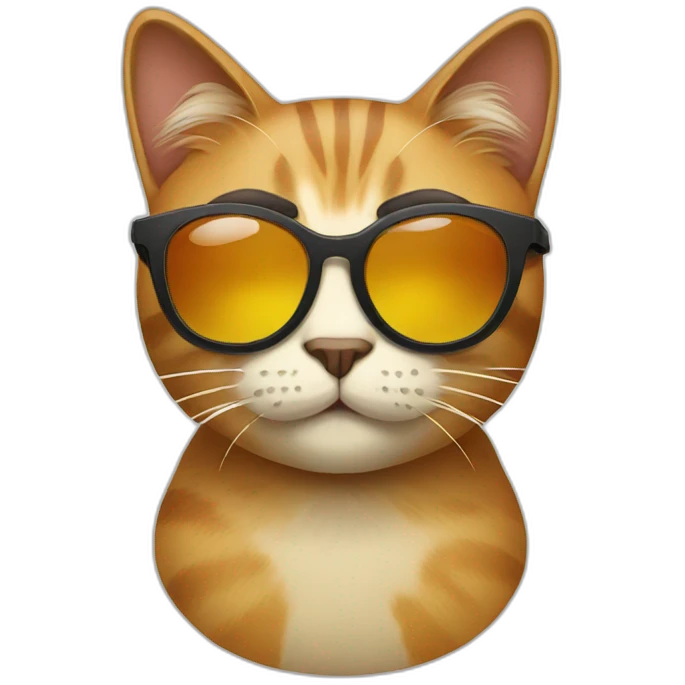 Cat with sunglasses emoji