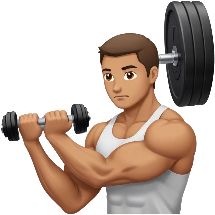 man weighted wrist curl emoji