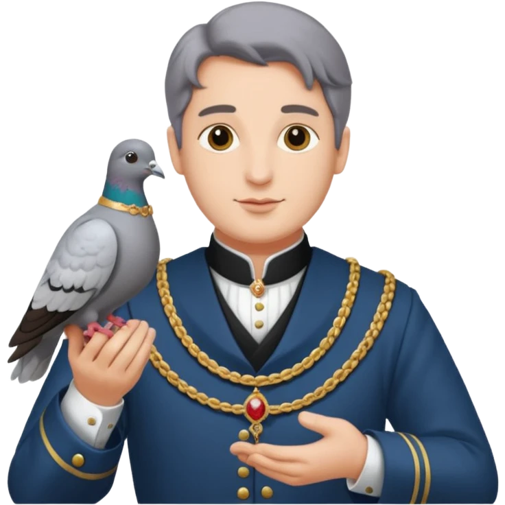 Lord sending another lord a carrier pigeon emoji
