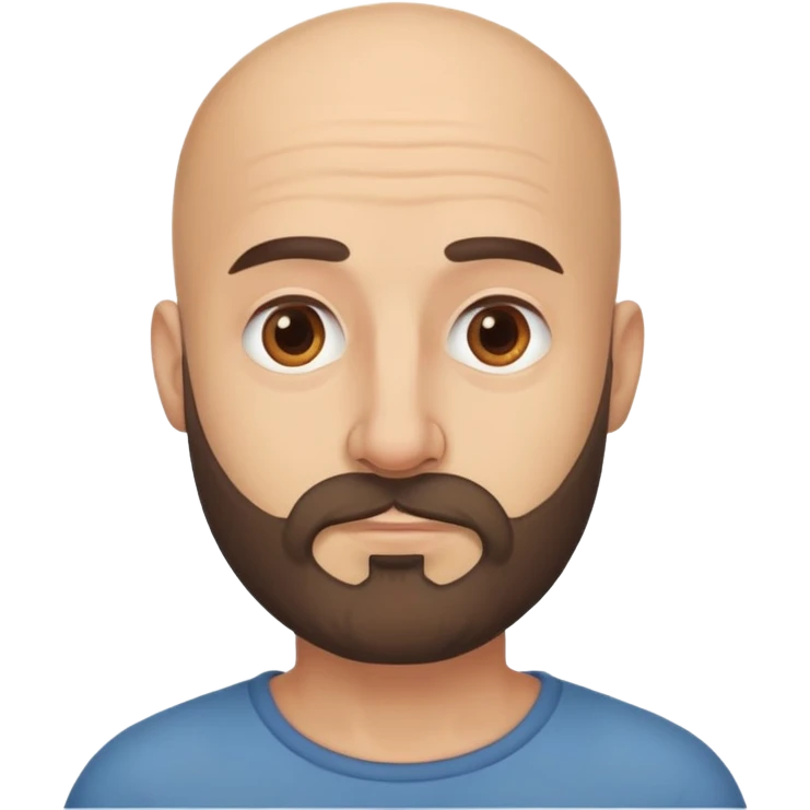 Stalker bald Italian scruffy beard emoji