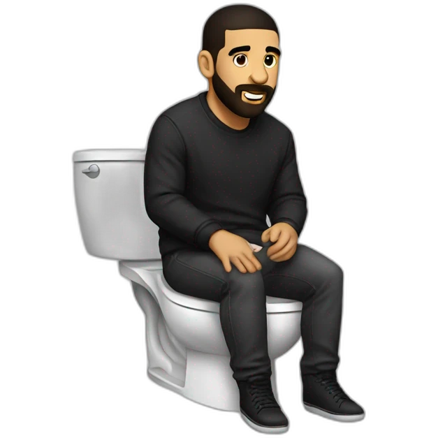 Drake on toilet emoji
