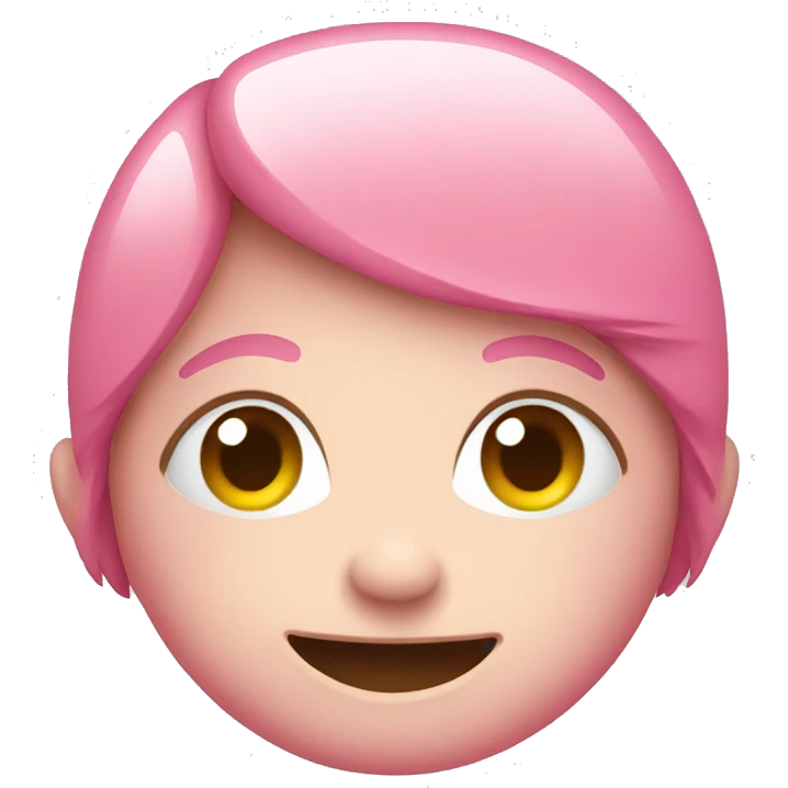 Pink smiley emoji