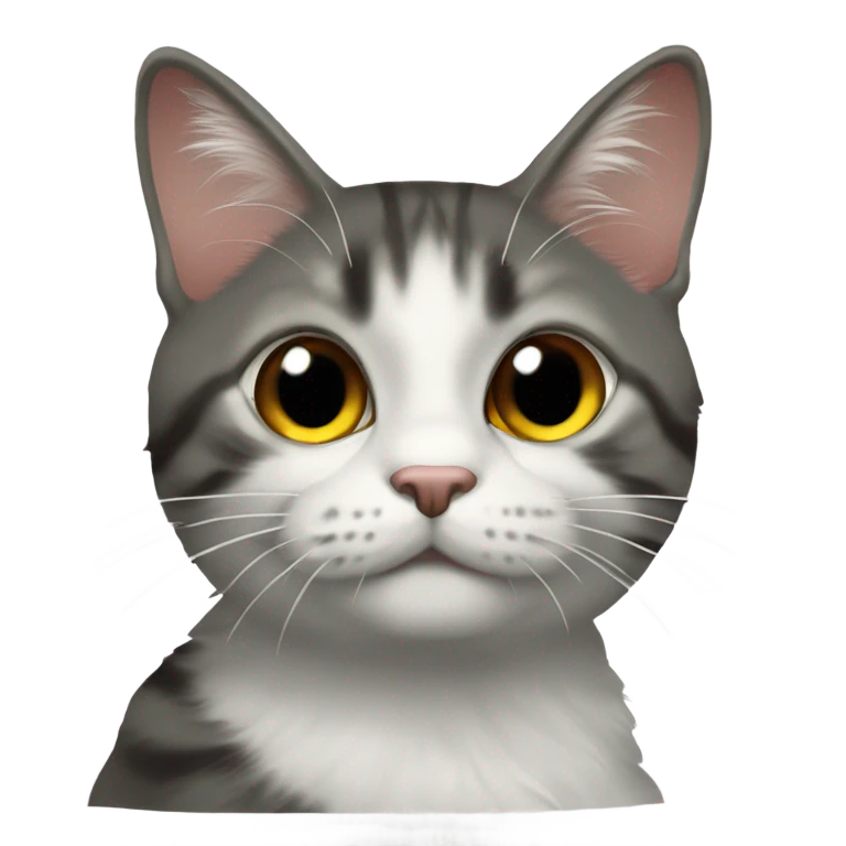 Кошка с огромной головой  emoji