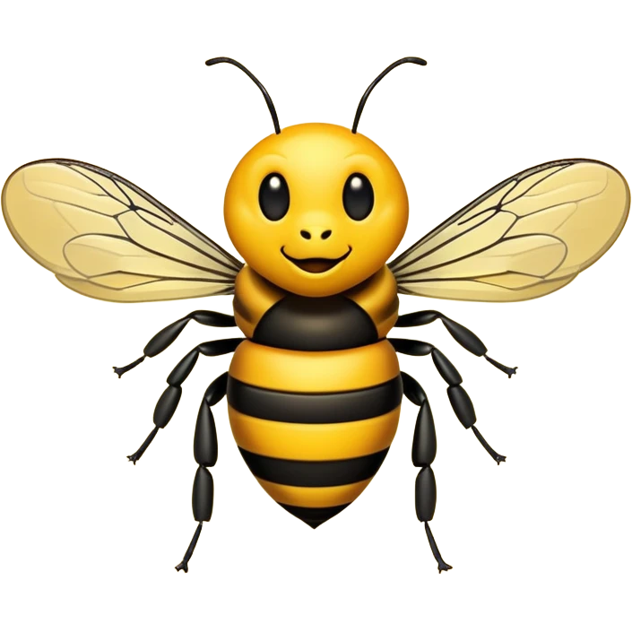 Crazy bee emoji