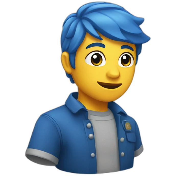 Ceur bleu emoji