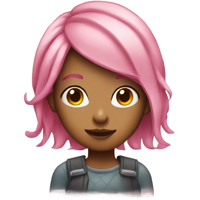 Girl with pink hair  emoji