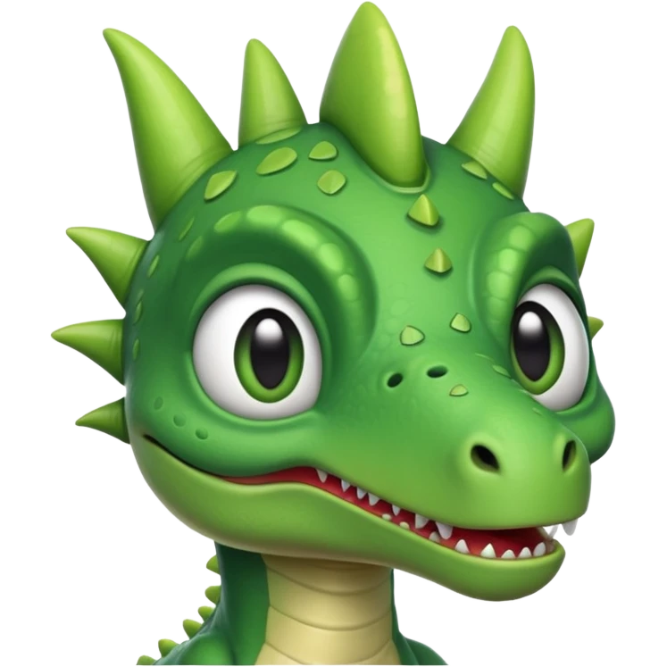Dinosaur wearing alien ears  emoji