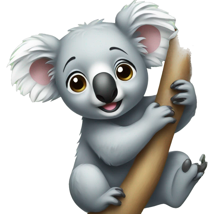 Koala eating an eucalyptus  emoji