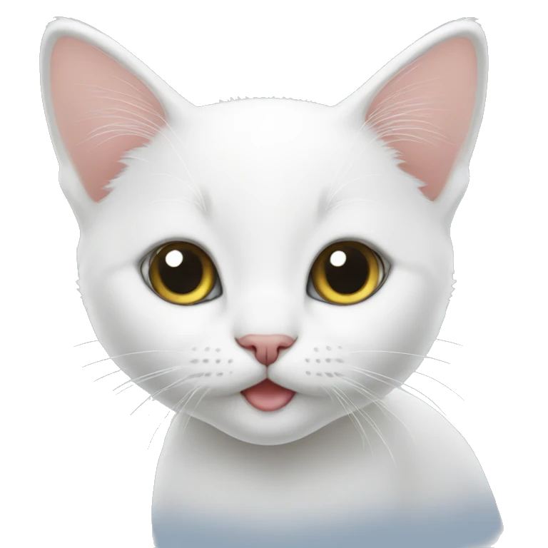 white kitten emoji