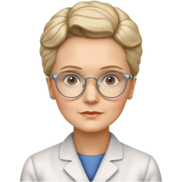 marie curie with glasses emoji