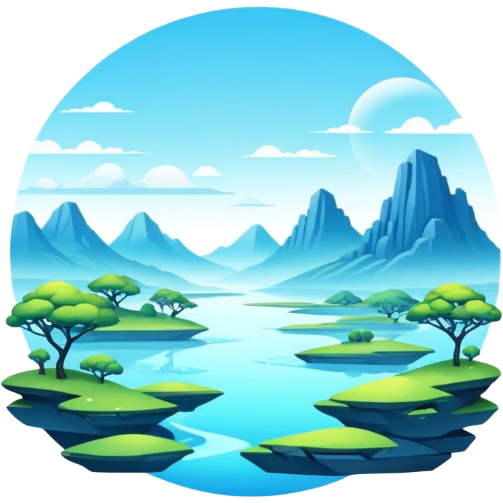 Futuristic aesthetic full scenic SCENERY emoji
