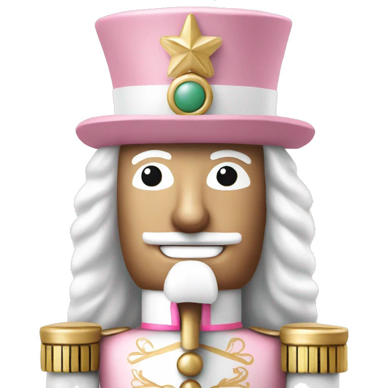 Light Pink and white themed nutcrackers  emoji