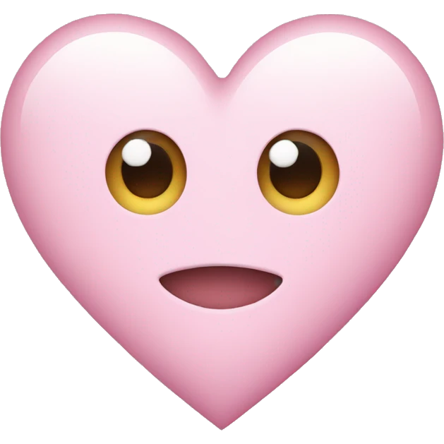 Light pink heart emoji