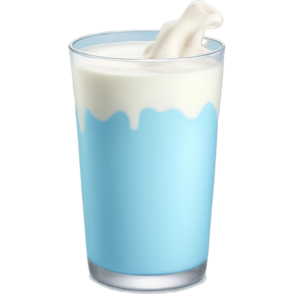 pastel blue milk emoji