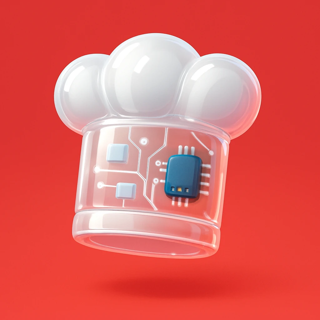 Chef hat full white red background  emoji