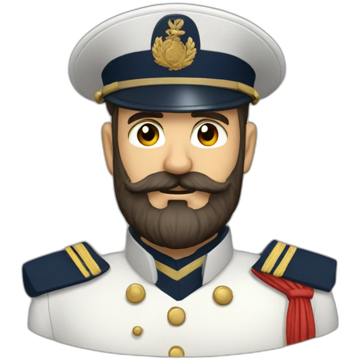 french bearded petty officer emoji