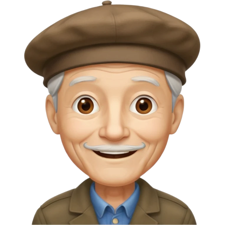 old man with berut emoji