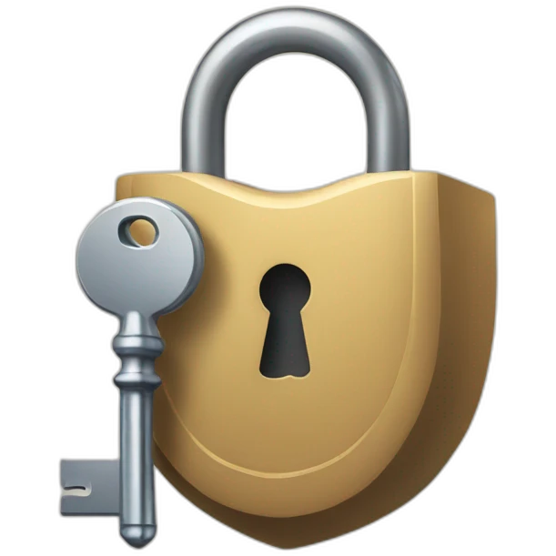 Lock and key  emoji