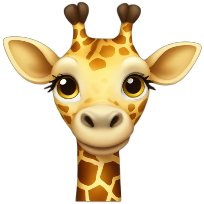 Cute giraffe emoji