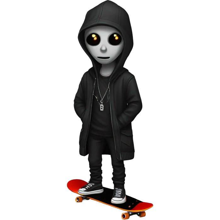 Skateboard gothic emoji