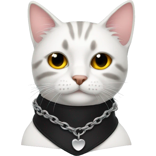 cat with emo collar emoji