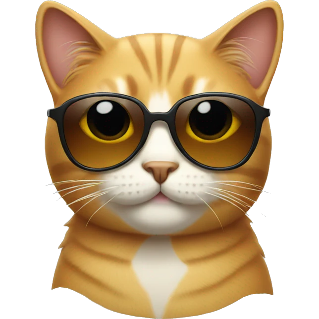 Cat with sunglasses emoji