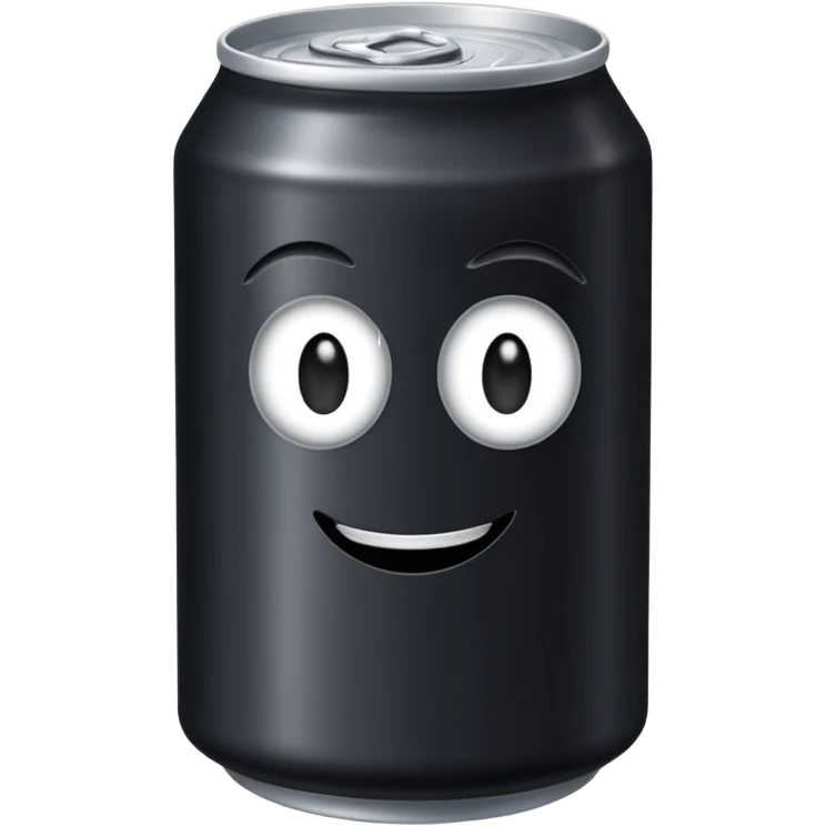 Black drink can emoji