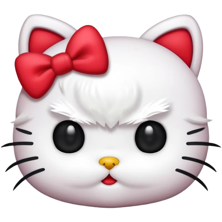 Angry hello kitty  emoji