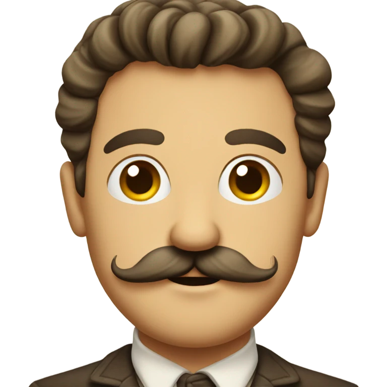Fresh, vintage, Italian man with a mustache  emoji