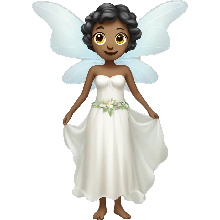 Fairy with white dress  emoji