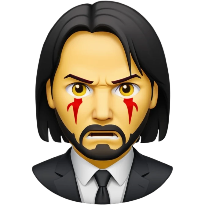 Angry John wick emoji 100x100 pixel emoji