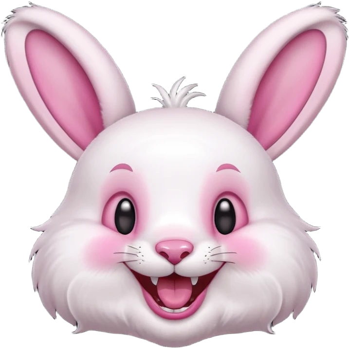 laughing bunny emoji