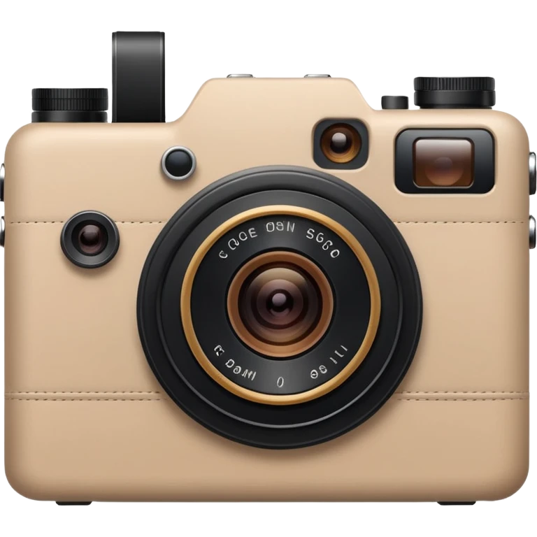 Appareil photo beige  moderne  emoji