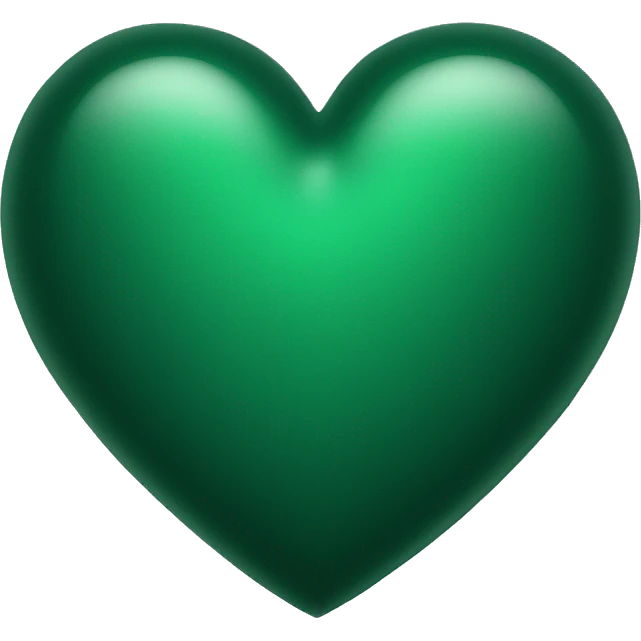 regular dark green heart  emoji