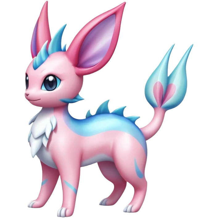 Colorful Sylveon-Vaporeon-Milotic-hybrid emoji