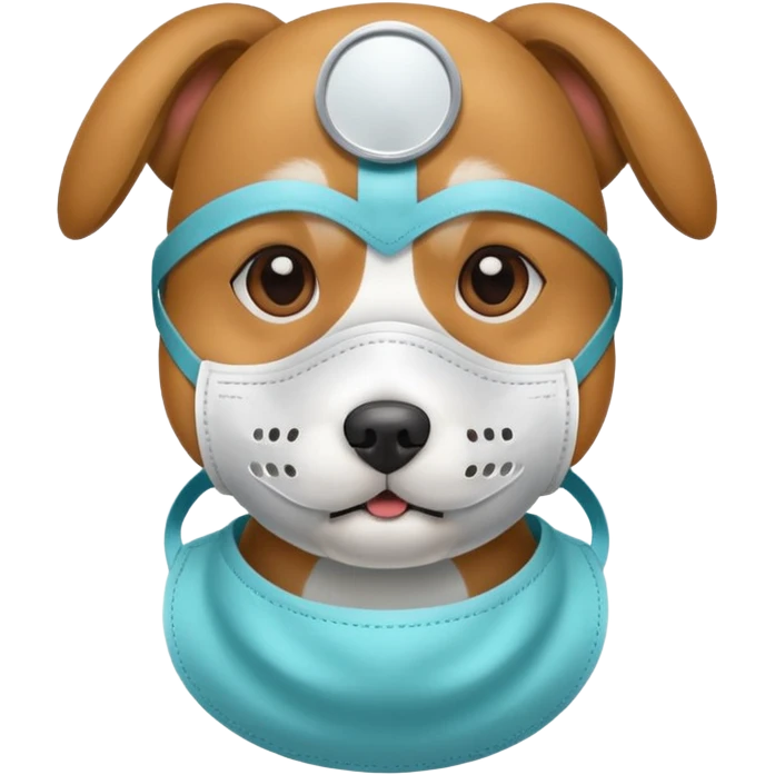  dog Wearing Medical Mask emoji