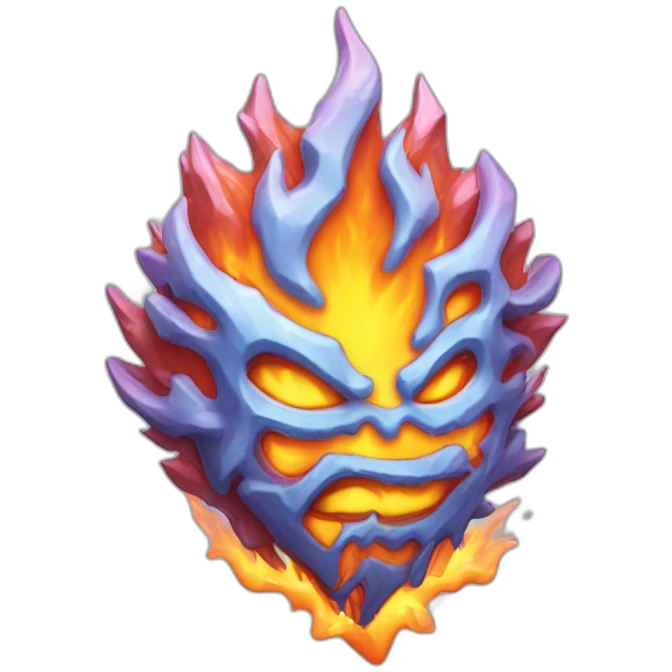 Corazón de fuego y hielo emoji
