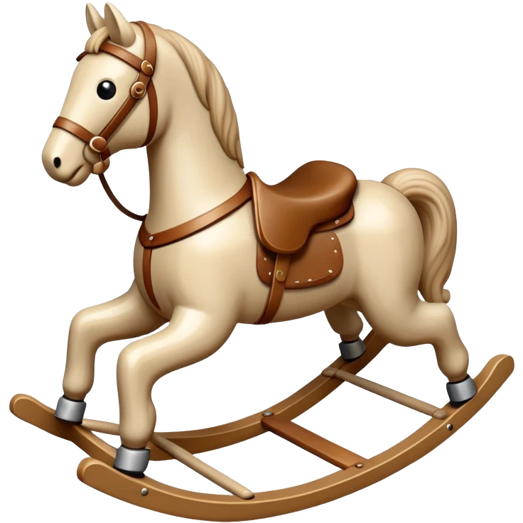 Beige rocking horse toy emoji