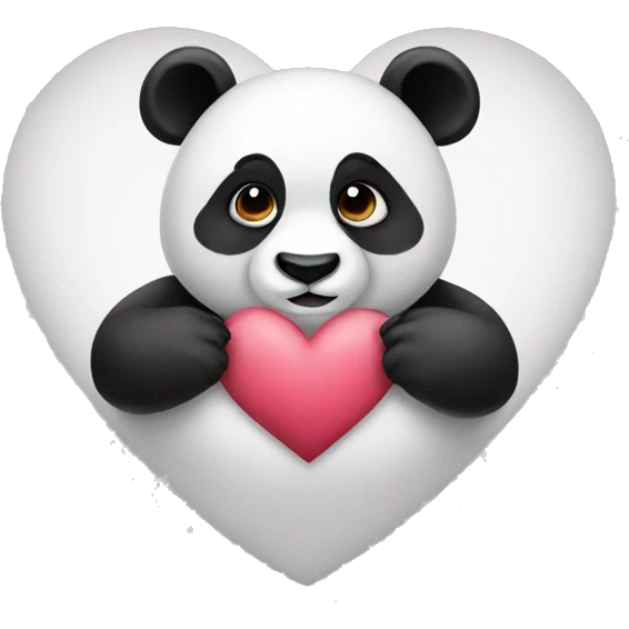 panda heart emoji