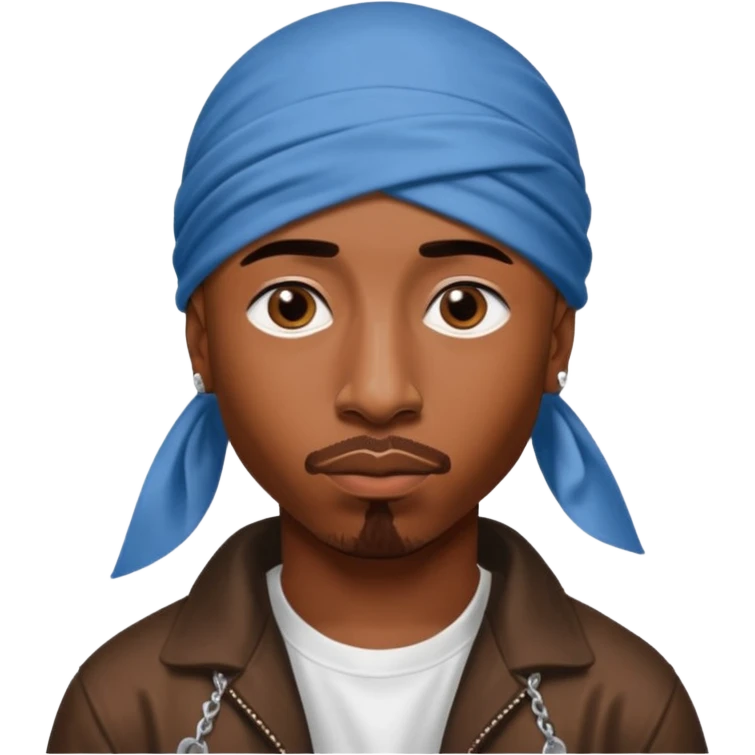 2Pac only face and durage emoji