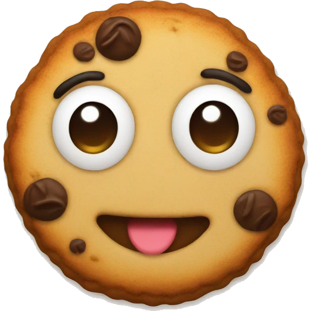 Cute cookie emoji