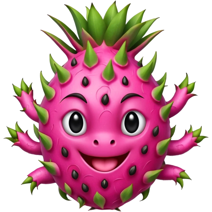 Dancing dragon fruit emoji