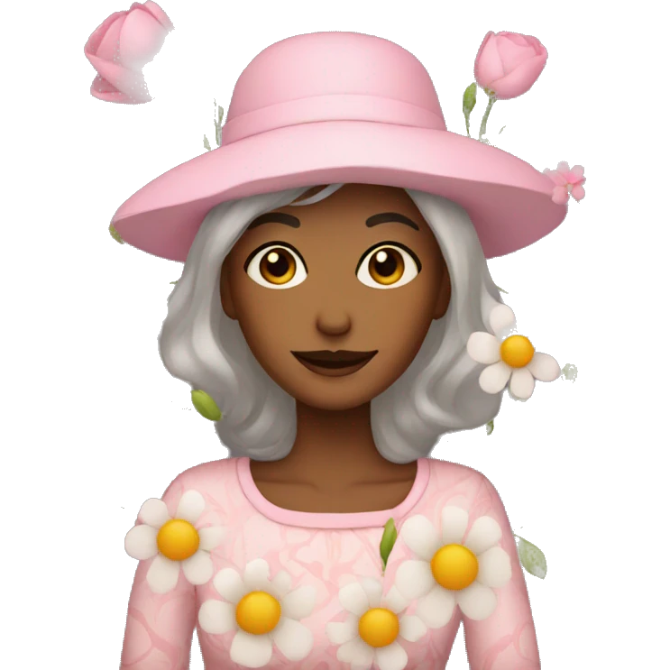 Flowers lady emoji