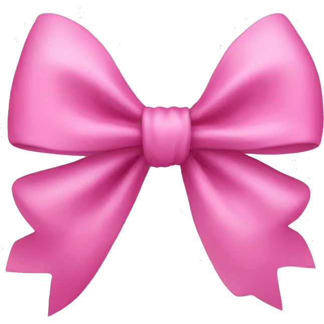 Pink bow emoji